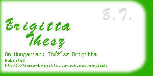 brigitta thesz business card